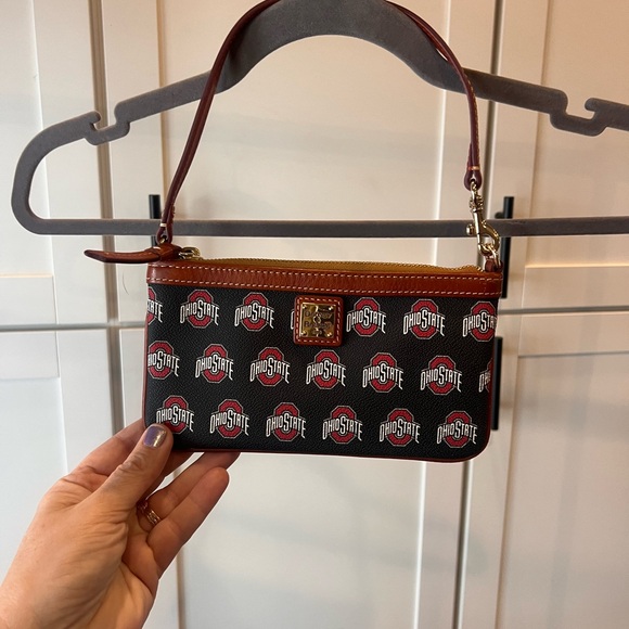 Dooney & Bourke Black and Red Ohio State Handbag - Picture 1 of 7